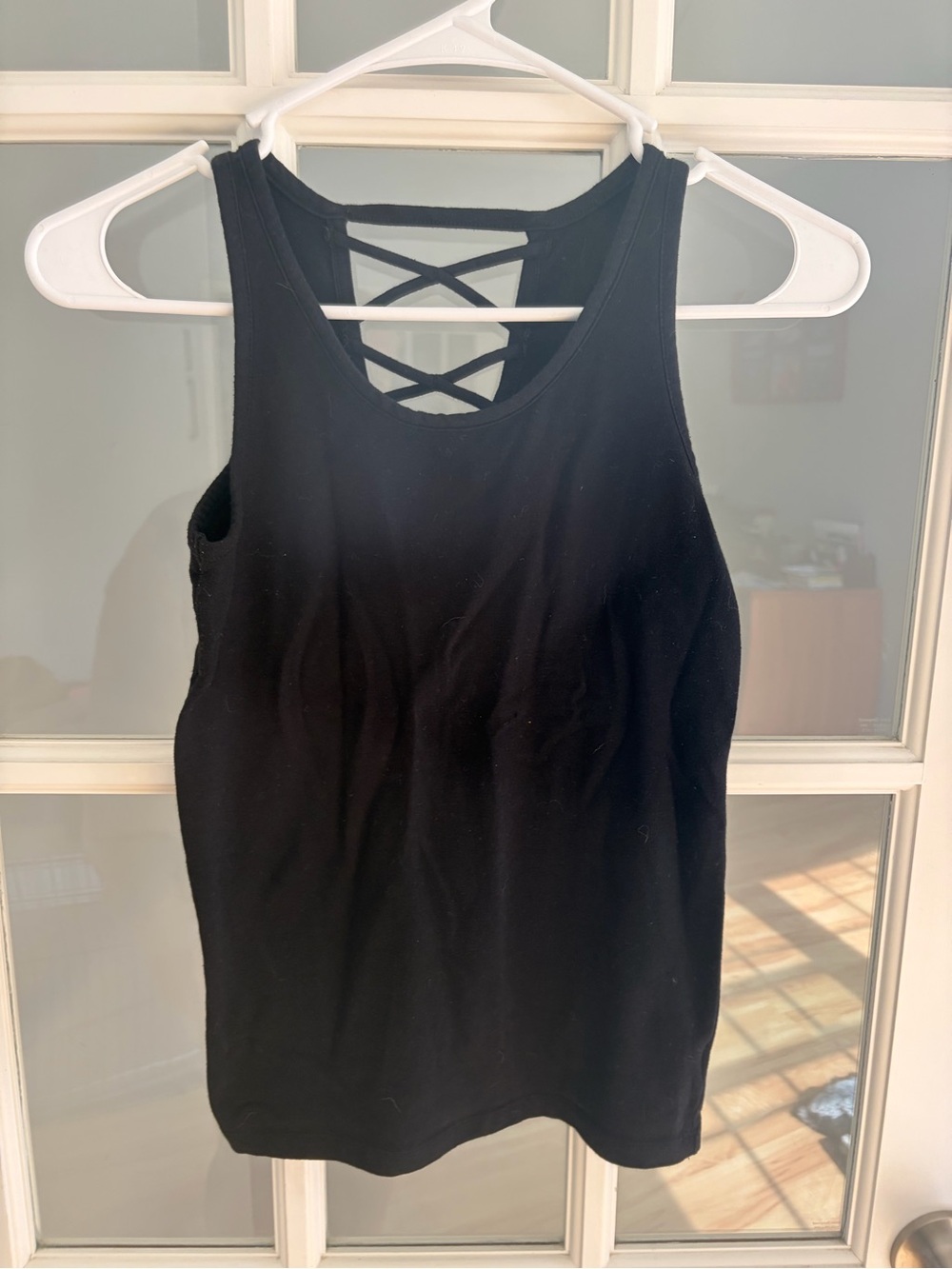 Old Navy Black Girls' Crisscross Back Tank Top